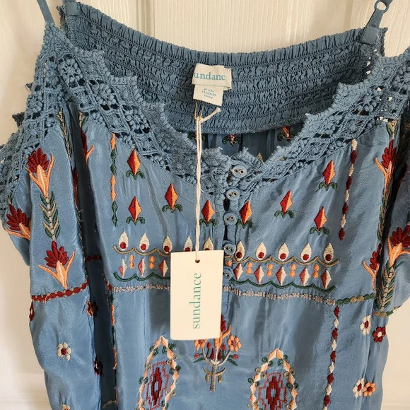 NWT Sundance Serenity Forever Embroidered Tank - Picture 9 of 11